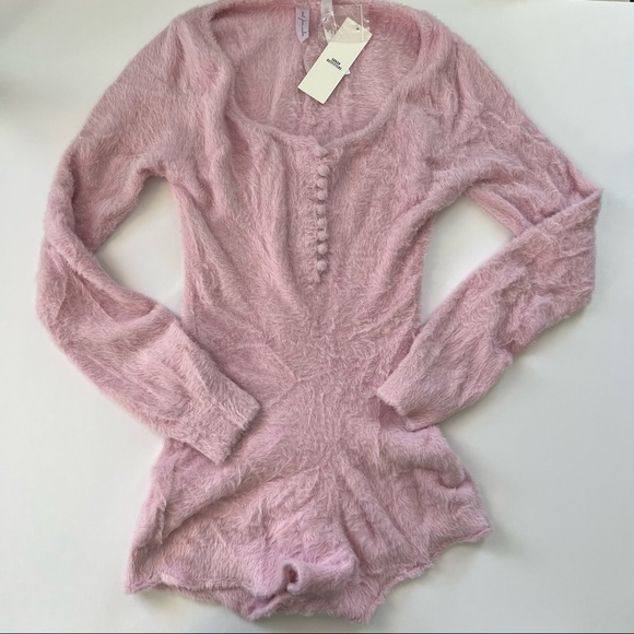 Urban Outfitters Pants - Urban outfitters pink cozy romper
